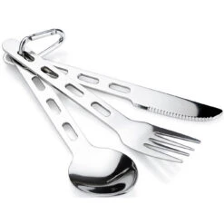 GSI Outdoors Glacier Stainless 3 Pc Ring Silverware