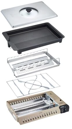 All In One Gas BBQ Grill (L) -Outdoor Off Road Gear Shop Kovea KGG 1304 All in One 07 Separate