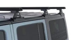 Rhino Rack Jeep JKU Heavy Duty RLT600 Black 3 Bar Backbone 2007 - 2018 -Outdoor Off Road Gear Shop Wrangler JK 3br RB1500B RLT600 RJKB1 04