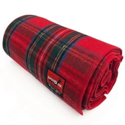 Swiss Link Royal Stewart Plaid Wool Blanket -Outdoor Off Road Gear Shop red3