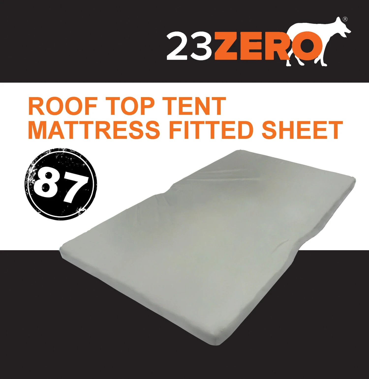 23Zero Roof Top Tent Mattress Fitted Sheet 87" 3 23Zero Roof Top Tent Mattress Fitted Sheet 87"